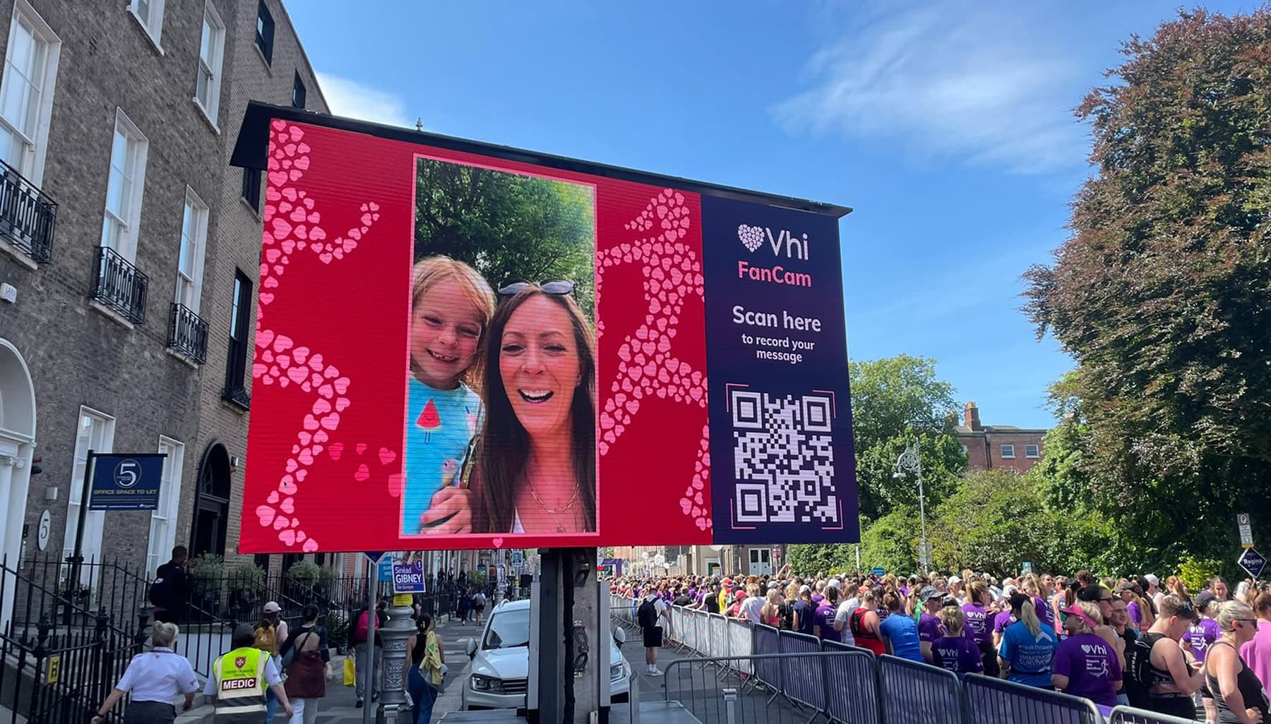 Image of the Fan Cam at the VHI mini marathon